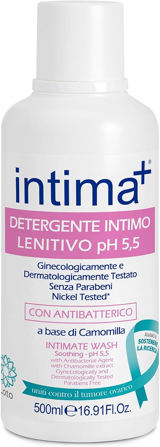 Intima+ | Soothing Intimate Cleanser with Antibacterial, Chamomile Based, 500 ml pH 5.5 C