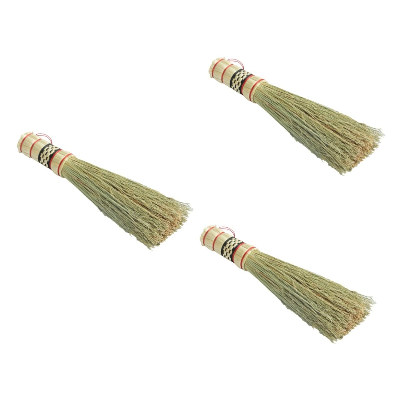minkissy 3 Pz spazzola per vasi naturali pennello da cucina lavastoviglie portatili dish brush dish washing brush scrubber lavapiatti lavasciuga per cannuccia wok