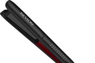 REVLON SmoothStay 25mm Piastra per capelli con infusione di olio cocco + custodia da viaggio inclusa- RVST2211P