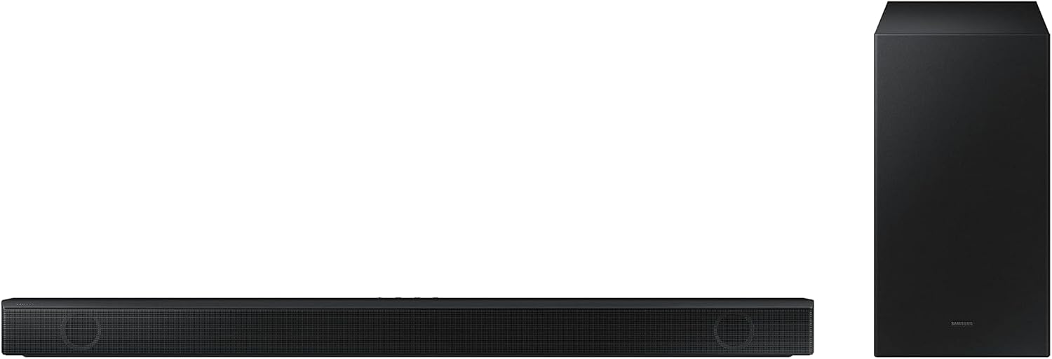 Samsung Soundbar HW-B530/ZF con Subwoofer, 2.1 Canali 360W 2022, Bassi Profondi, Effetto Surround, Suone Ottimizzato, Unico Telecomando