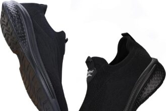 Men's Trainers Slip On Sneakers Running Shoes Lightweight Running Walking Slip On Sneakers Outdoor Jogging Sports Shoes