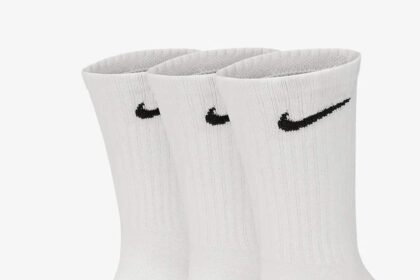 NIKE 3ppk Value Cotton Crew-smlx, Unisex Socks - Adult, White, XL
