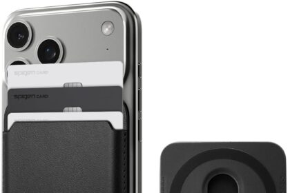 Spigen Valentinus Magfit Wallet (3 Cards) Magsafe Compatible with iPhone 14 Pro/iPhone 14 Plus/iPhone 14 Pro Max/iPhone 14 / iPhone 13 Series/iPhone 12 Series