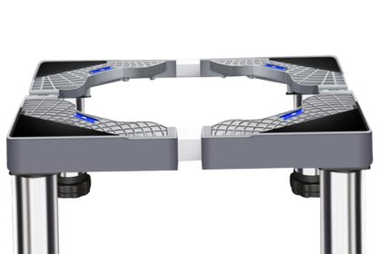 Supporto per lavatrice Supporto per frigorifero Base mobile per lavatrice con 8 ruote bloccabili e 4 piedi robusti Base per frigorifero regolabile per lavasciuga, e asciugatrice