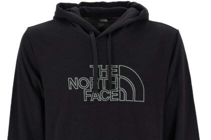 THE NORTH FACE NF0A8C1BASW M Drew Peak Light Hoodie Maglia Lunga Uomo TNF Black/Duck Green Taglia L