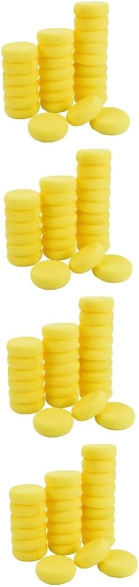 Tofficu 4 Sets Electric Scrubber Drafting Sponge Erasers Sponges Brushes Bubble Duster Bath Sponges Painting Supplies Yellow Sponge 25 Pieces * 4
