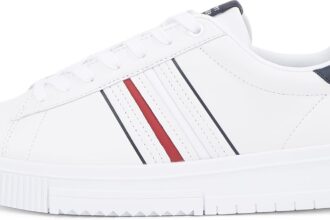 Tommy Hilfiger Modern Cupsole Stripes Lth Fm0fm05406 Basso TopUomo