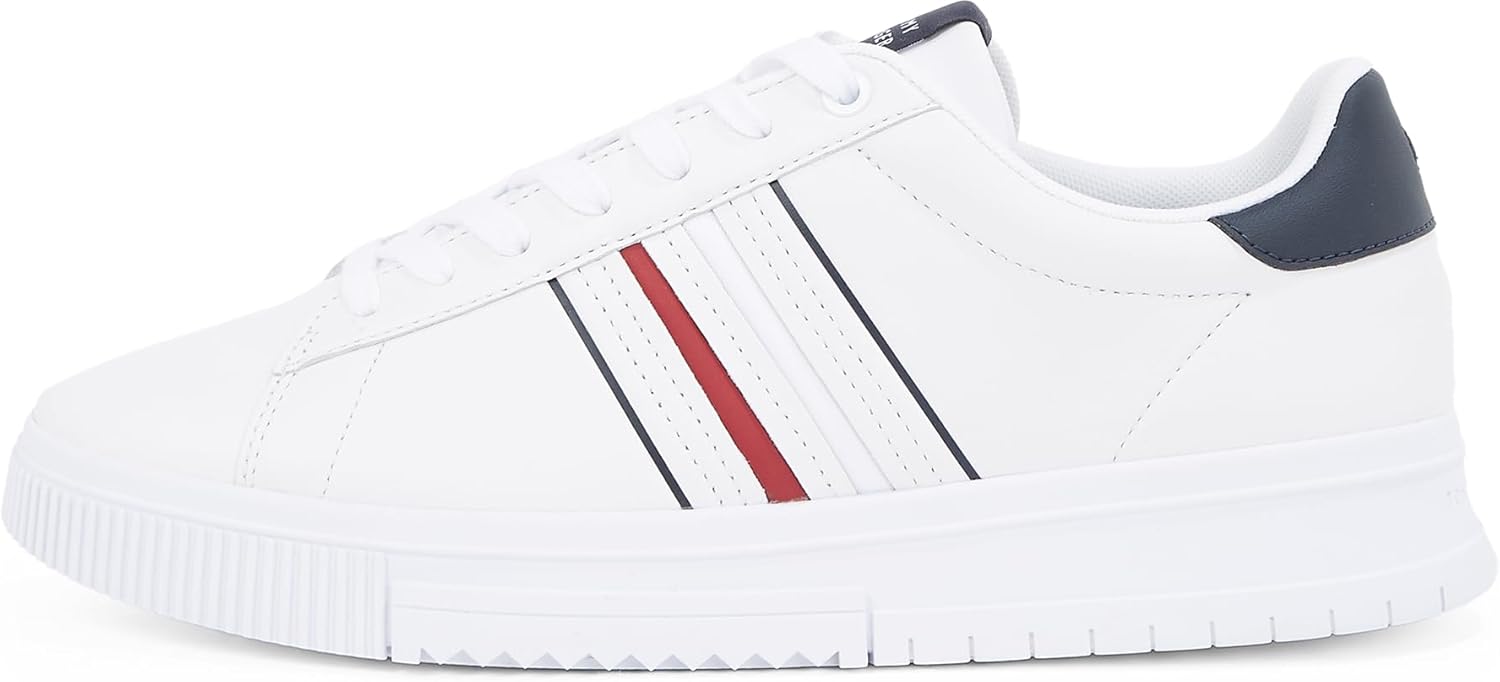 Tommy Hilfiger Modern Cupsole Stripes Lth Fm0fm05406 Basso TopUomo