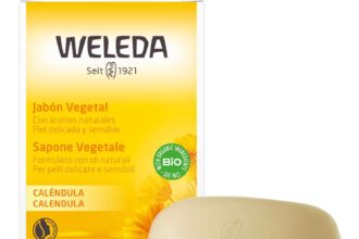 Weleda Calendula Vegetable Soap Based on Natural Oils, Organic Cultures, Chamomile Extracts, Dermatologically Tested (1 x 100 g)