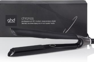 ghd Chronos, Piastra Capelli Professionale con Lamelle in Ceramica, Finish Ultra-Gloss, Tecnologia HD Predittiva per uno Styling Veloce, Piega Morbida e Lucente Senza Danni da Calore Estremo