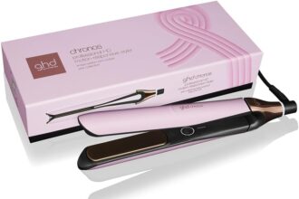 ghd Chronos, Piastra Capelli Professionale con Lamelle in Ceramica, Finish Ultra-Gloss, Tecnologia HD Predittiva per uno Styling Veloce, Piega Morbida e Lucente Senza Danni da Calore Estremo