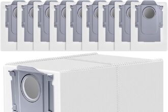 Replacement Bags, 10 Replacement Bags for Q Revo/Qrevo S/Qrevo Pro/Qrevo Edge/S8 Max Ultra/S8 Max Ultra Vacuum Cleaner, Capacity Vacuum Cleaner Dust Bag Accessories