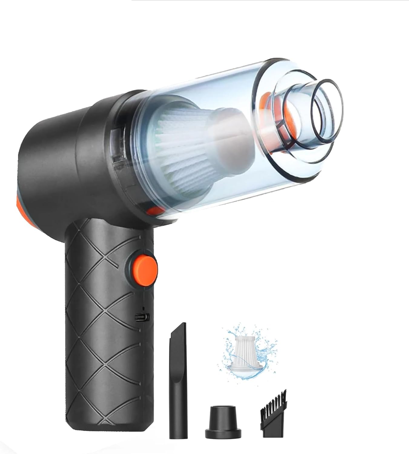 Memo Group Portable Cordless Vacuum Cleaner, Power 18000PA, Mini Vacuum Cleaner, Rechargeable Vacuum Cleaner with Different Nozzle Multifunction Cleaning Car Home Office Pet Hair