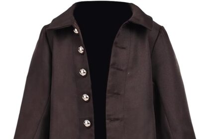 BPURB Boys Gothic Medieval Tailcoat Coat Steampunk Victorian Frock Coat Colonial Historical Jacket for Children