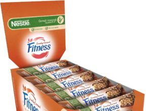 FITNESS Crunchy Caramel Wholemeal Cereal Bars with Chocolate and Caramel 24 Bars 23.5g (564g)