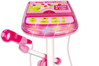 Bontempi - Microphone, Pink Triangle, 340x340x800mm, 40 4071
