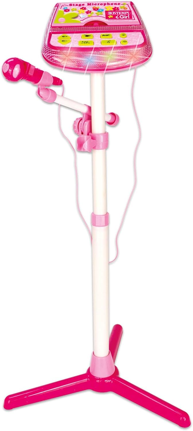 Bontempi - Microphone, Pink Triangle, 340x340x800mm, 40 4071