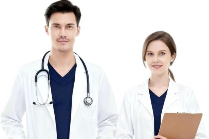 Laboratory Coat for Men Women Lab Coat Workwear Long Sleeve Work Wear