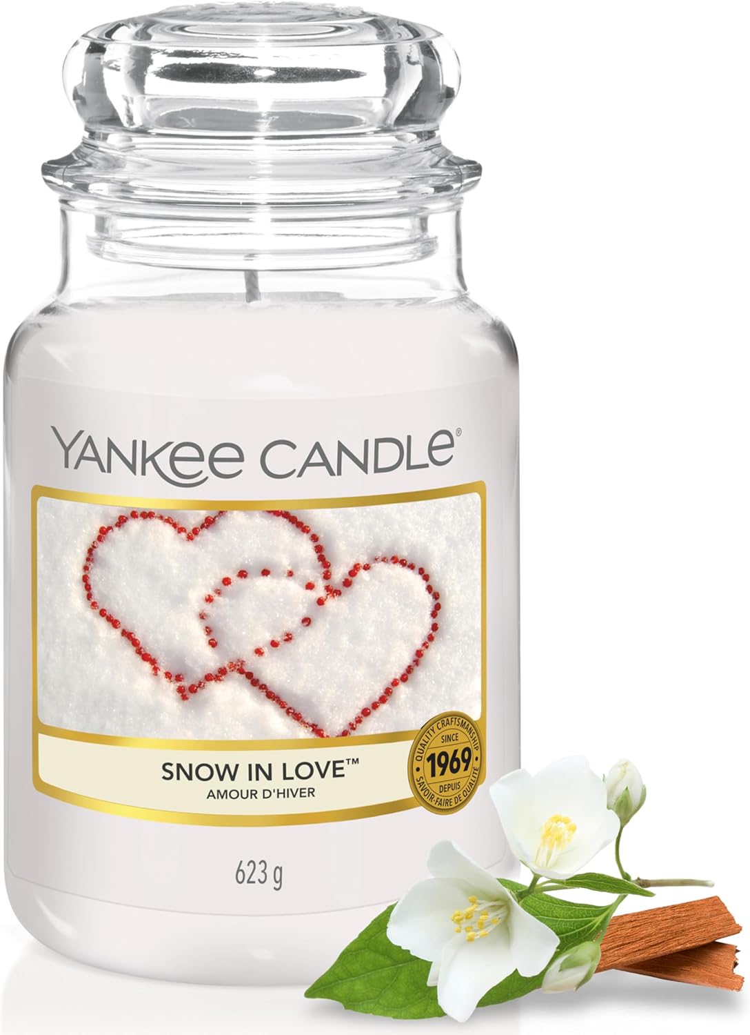 Yankee Candle Large Scented Jar Candle | Winter Love | Burn Time Up to 150 Hours | Perfect Gifts for Women