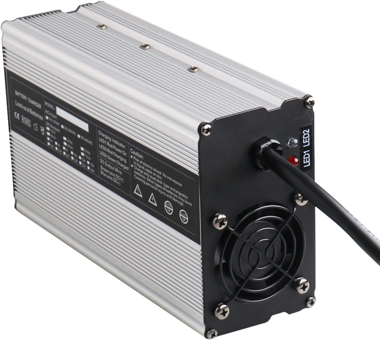 900W 36V 20A Lead Battery Charger for Forklift Trucks/Pallet Trucks/Floor Washer/Golf Cart