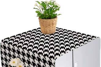 Coperture superiori per lavasciuga, coperchio antipolvere per frigorifero, con tasche laterali portaoggetti, protezione per elettrodomestici per frigorifero da cucina ( Color : A , Size : 140*45cm )