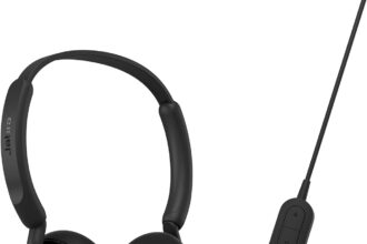Jabra New Evolve 10 Headphones - with Noise Cancelling Microphone for PC/Laptop - USB-A - TCO Certified - Read - Call/Volume Controls for Online Meetings - Black