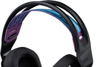 Logitech G 335 Wired Gaming Headphones, Flip to Mute Microphone, 3.5 mm Audio Jack, Memory Foam Earpads, Lightweight, Compatible with PC, PlayStation, Xbox, Nintendo Switch - Black