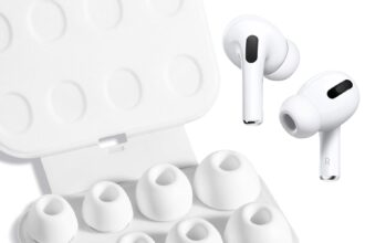 Earbuds, 4 Pairs Replacement for Airpods Pro/Pro 2AirPods Pro and AirPods Pro 2 with Noise Reduction Hole, Silicone Earbuds for Airpods Pro with Portable Case (XS/S/M/L)