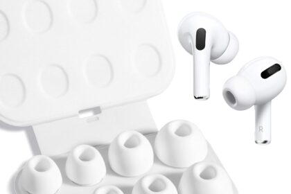 Earbuds, 4 Pairs Replacement for Airpods Pro/Pro 2AirPods Pro and AirPods Pro 2 with Noise Reduction Hole, Silicone Earbuds for Airpods Pro with Portable Case (XS/S/M/L)