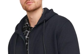 JACK & JONES Jjebradley Noos Pls - Felpa con Cappuccio E Cerniera Felpa Uomo (Pacco da 1)