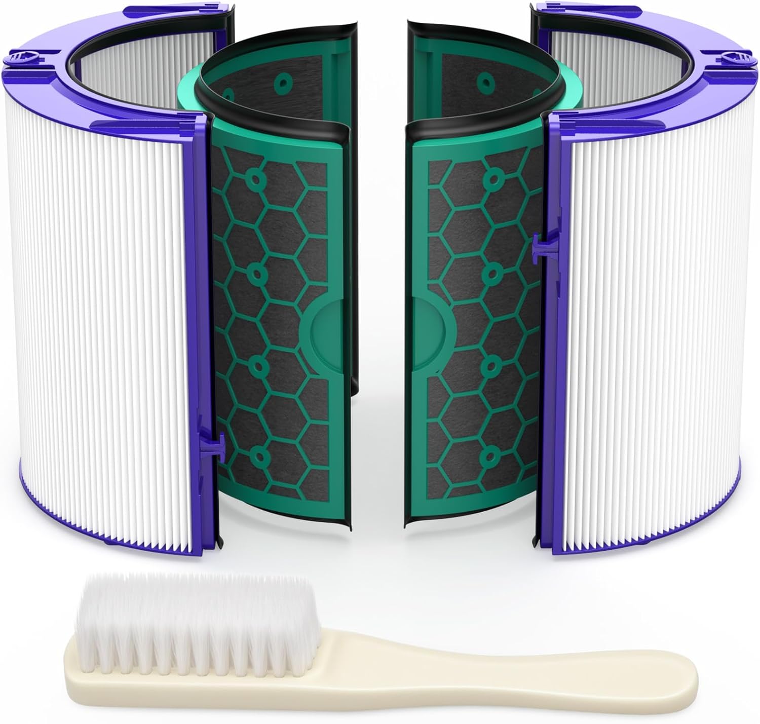 Replacement Filter Compatible with Dyson TP04 DP04 HP04 DP04 DP05 TP05 Air Purifier, High Efficiency H13 Grade True HEPA Filter and Activated Carbon Filter