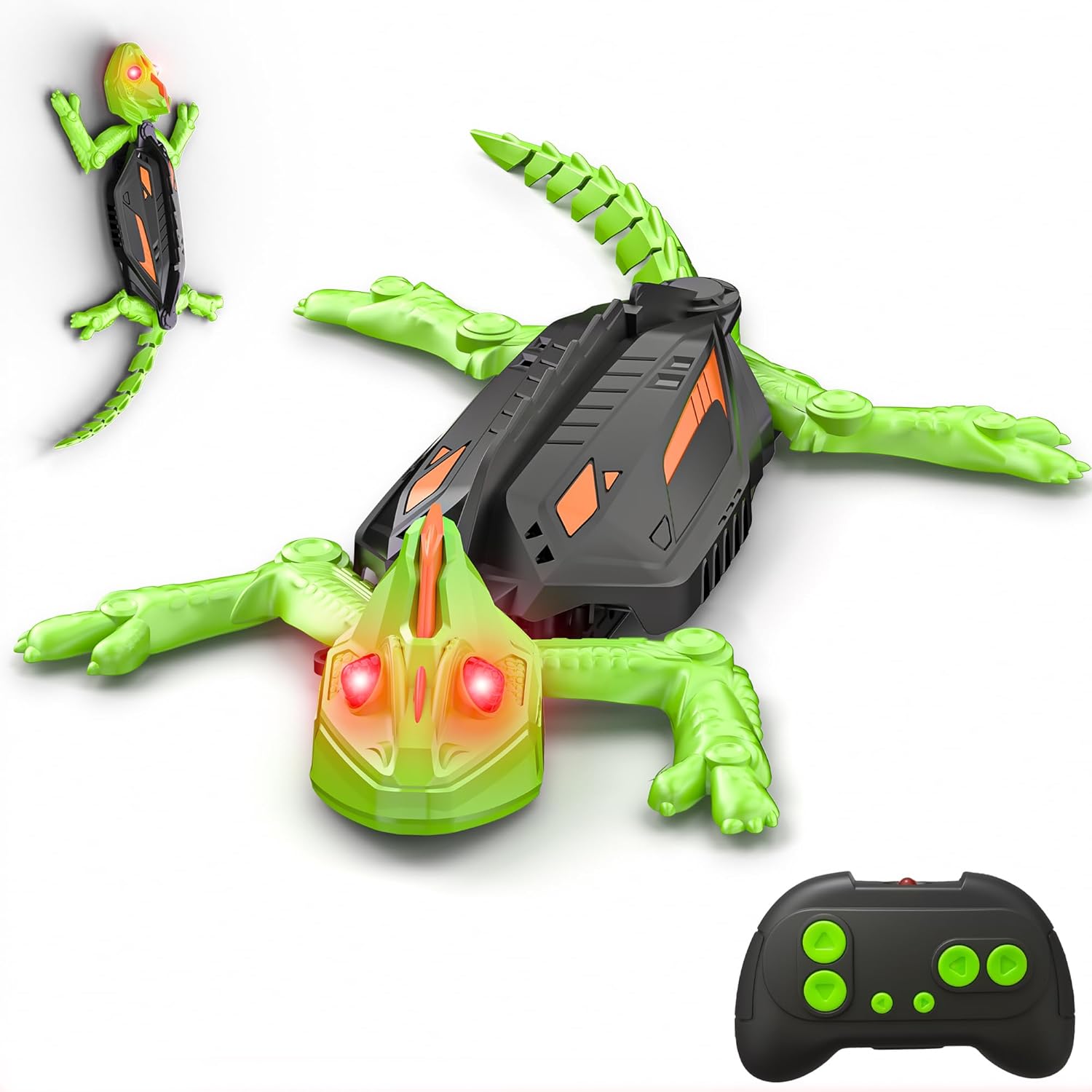 Remote Controlled Gecko Rechargeable Remote Control Lizard for Kids, Climbing on Walls for Jokes and Games, Remote Control Toy Gift for Kids and Girls Age 3-12