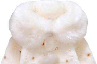 Newborn Infant Child Girl Faux Fur Coat Jacket Cape Poncho 0-3 Years