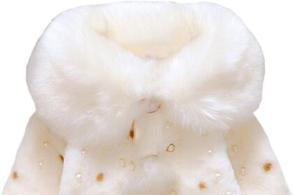 Newborn Infant Child Girl Faux Fur Coat Jacket Cape Poncho 0-3 Years