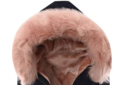 Women Winter Parka Lined Warm Teddy Lining Quilted Coat Long Hooded Thick Fur Lined Coat Solid Color Zipper S - 3XL