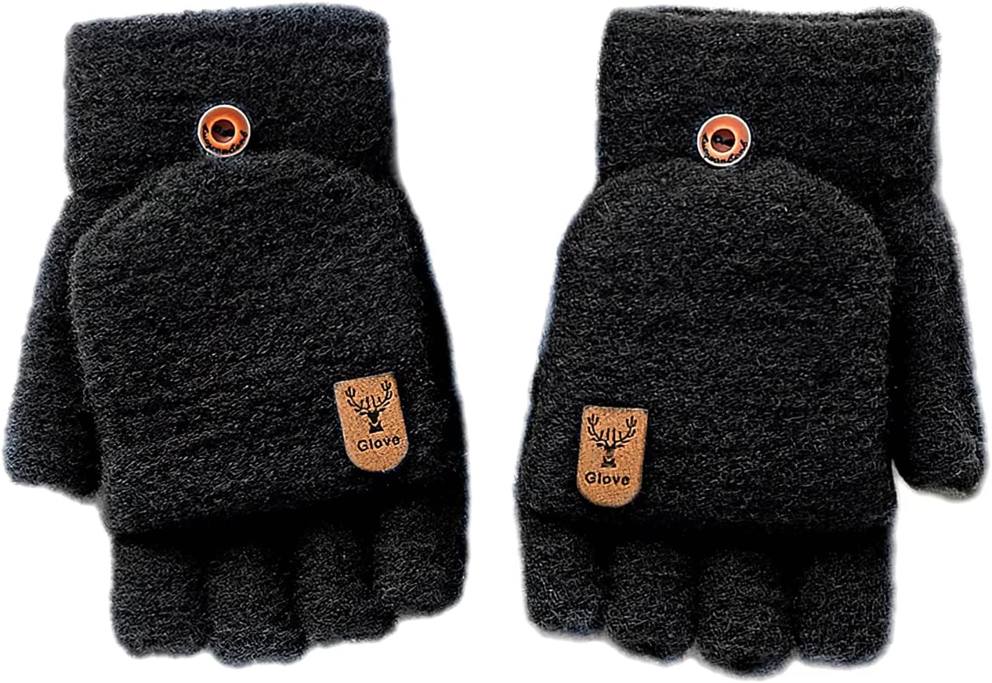 YVIIWL Thermal Fingerless Gloves Soft Touch Screen Winter Warm Men Women Children Bicycle MTB Osteoarthritis