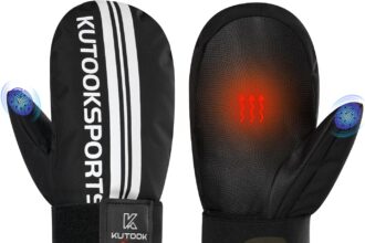 KUTOOK Ski and Snowboard Gloves Men and Women Ski Gloves Snow Gloves Touchscreen Waterproof Windproof for Outdoor Sports