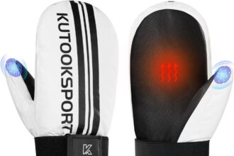 KUTOOK Ski and Snowboard Gloves Men and Women Ski Gloves Snow Gloves Touchscreen Waterproof Windproof for Outdoor Sports