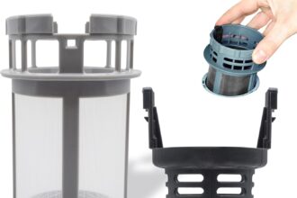 GIANTO Internal Dishwasher Filter Kit + External Filter Compatible with Indesit Ariston Hotpoint Whirlpool Scholtes (C00256572 + C00256571) for Dishwasher Drain Replacement Reinforced