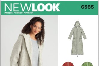 New Look - Sewing Pattern S9129 Misses Hooded Coat XS-S-M-L-XL, Multi-Colour