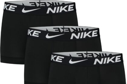 Nike Dri-Fit Esmicro Trunks 3 Pieces, Black/Black, M