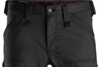 Snickers Workwear Trousers Elásticos Talla Elastic Allroundwork Trousers, Black, Size 250, Does Not Apply, 34 Unisex-Adult, Does not apply, 30