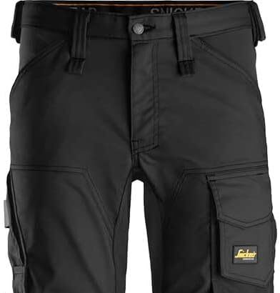 Snickers Workwear Trousers Elásticos Talla Elastic Allroundwork Trousers, Black, Size 250, Does Not Apply, 34 Unisex-Adult, Does not apply, 30
