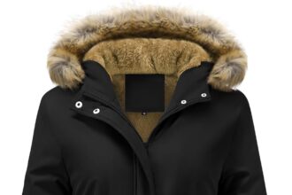 Women's Parka Warm Winter Coat with Hood Windproof and Warm Long Jackets Elegant Fur Outdoor Coats