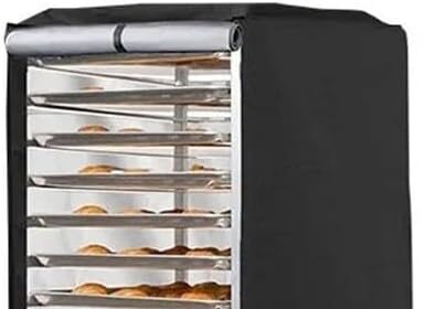 Portapane antipolvere in tessuto 210D rivestito in argento con finestra trasparente in PVC, design di ventilazione a prova di umidità, per teglia da forno a 20 strati (A)