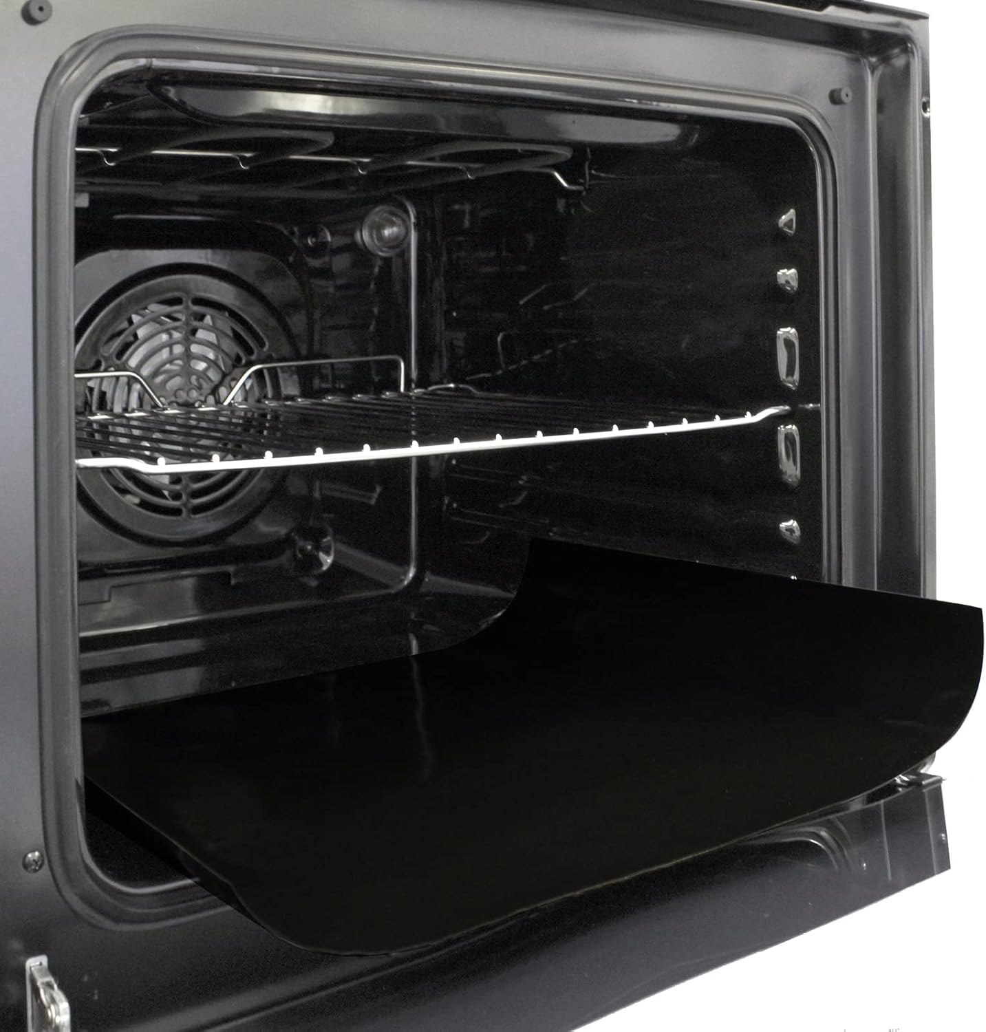 SPARES2GO Non-Stick Oven Liner Pack of 2 Large Universal Teflon Oven Mat Bottom Protector for Stove, Heavy Duty, Clean, Ventilated, Coating 40 x 50 cm