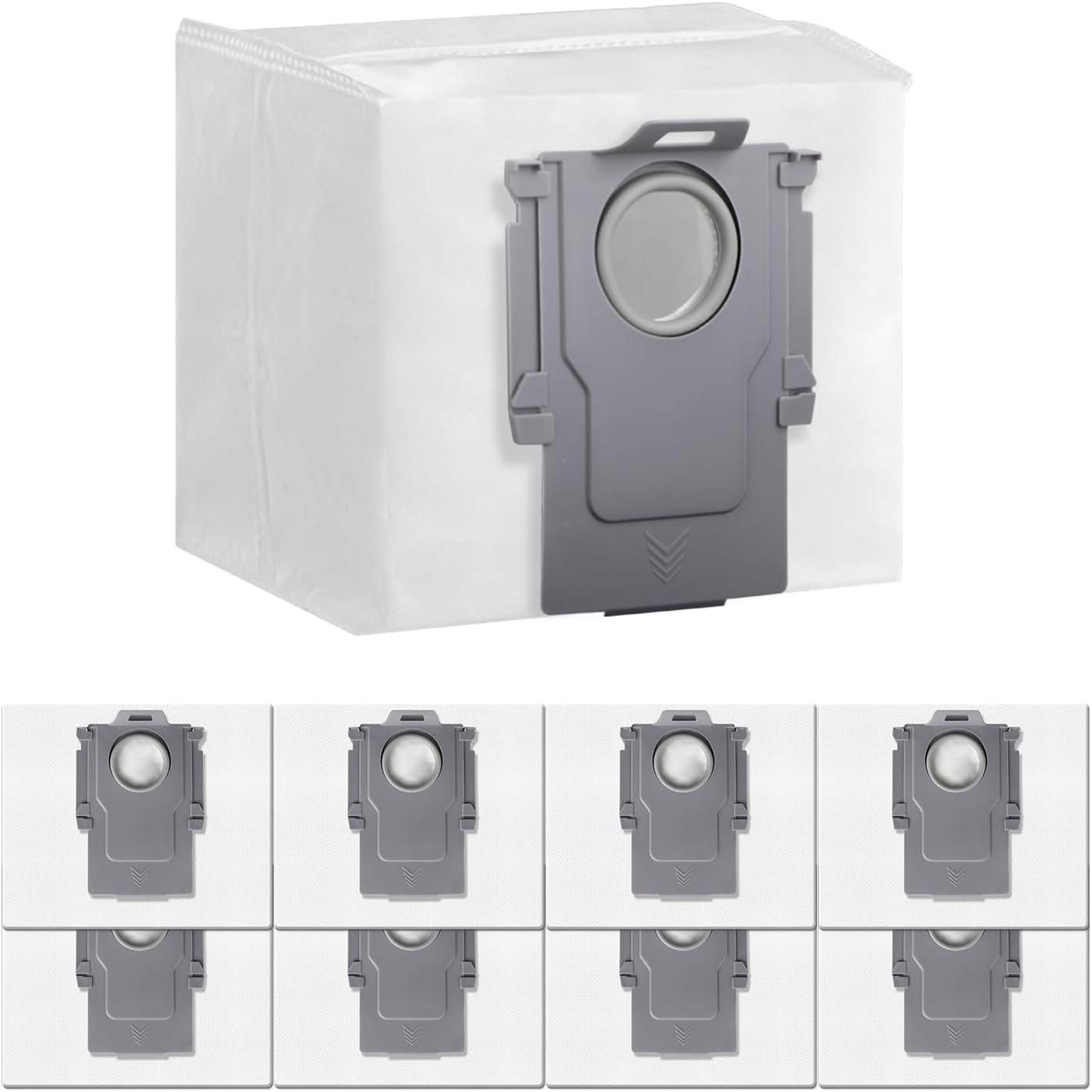 Roborock Vacuum Cleaner Bags - Roborock S8+ / S8 Pro Ultra/S7 MaxV Ultra/S7 Pro Ultra/S7 Pro Ultra/S7 Pro Ultra/Q7+/ Q7 Max+/ Q8 Max+/ Q5 Pro+ (White)