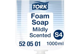 Tork 520501 Premium Gentle Foam Soap Compatible with S4 System, Moisturizing and Liporestitutive, 1 x 1000 ml (2500 Doses), White Foam