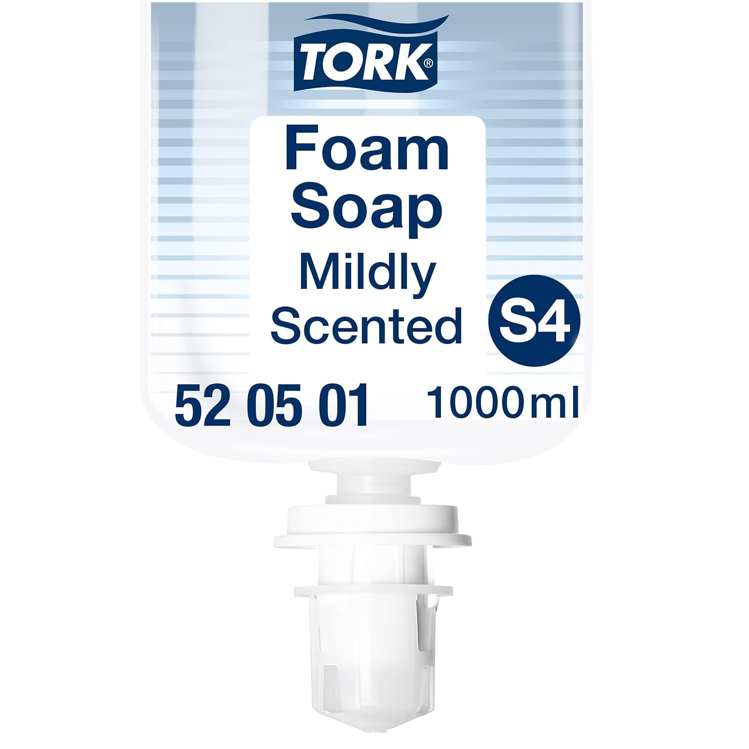 Tork 520501 Premium Gentle Foam Soap Compatible with S4 System, Moisturizing and Liporestitutive, 1 x 1000 ml (2500 Doses), White Foam