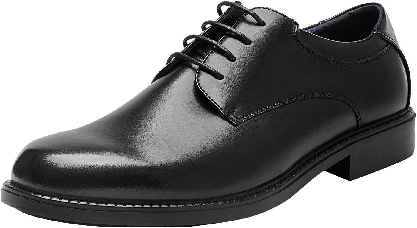 Bruno Marc Men's Elegant Low Vintage PU Lace Up Derby Oxford Shoes